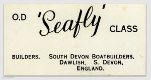 Builders plate from an SDBB Seafly